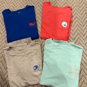 Vineyard Vines Kids' T-Shirt Set - Blue, Red, Gray, Teal